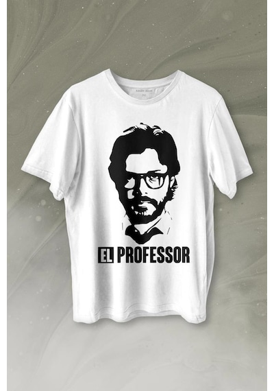 El Proffessor La Casa De Papel Profesör Baskılı Tişört Unisex T-shirt 001