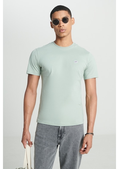 Lee Regular Fit Normal Kesim Bisiklet Yaka Mint Yeşili Tişört L60Ufq303 Mint