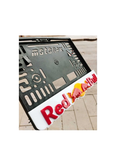 Motor Uyumlu Plakalık Red Bull Takmatik Pleksi 3d Kabartma Lazer Kesim - 656751648