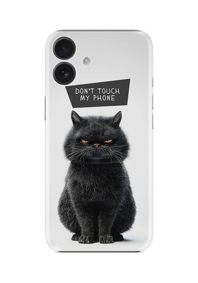 Apple İphone Uyumlu 16 Kılıf Boutique Baskılı Resimli Don't Touch Cat Pcode -011