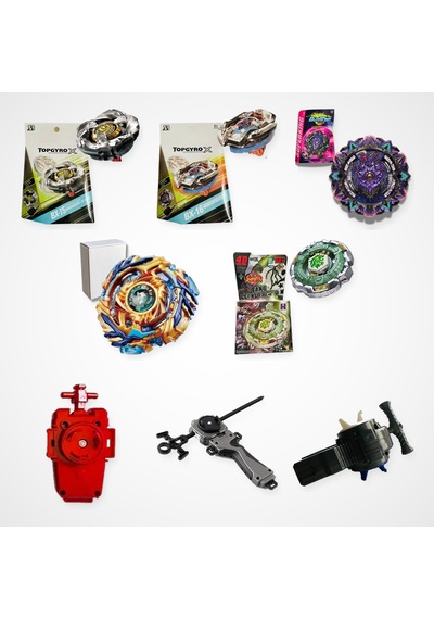 Beyblade Karışık Seri Set 5 Beyblade 3 Fırlatıcı - Bx-15, Bx-16, B-169, B-79, Bb106