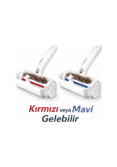 Kedi Köpek Tüy Toplama Rulosu - Hazneli Tekrar Kullanılabilir Tüy Ve Kıl Temizleyici - Koltuk Halı Yatak Kıyafet