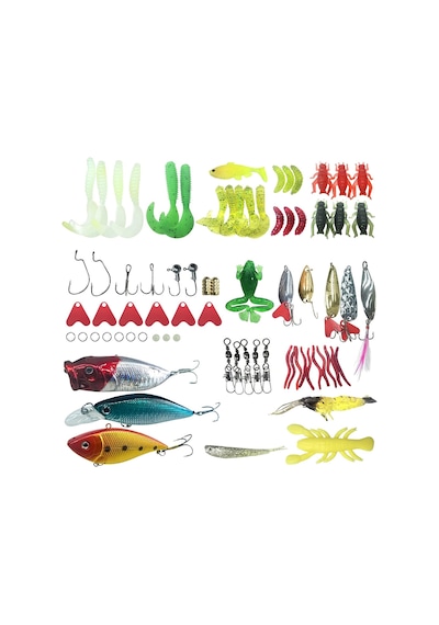 Valkyrie 78 Parça Rapala Jig Sahte Olta Yem Ve Aksesuar Seti Tatlı Ve Tuzlu Su Uyumlu
