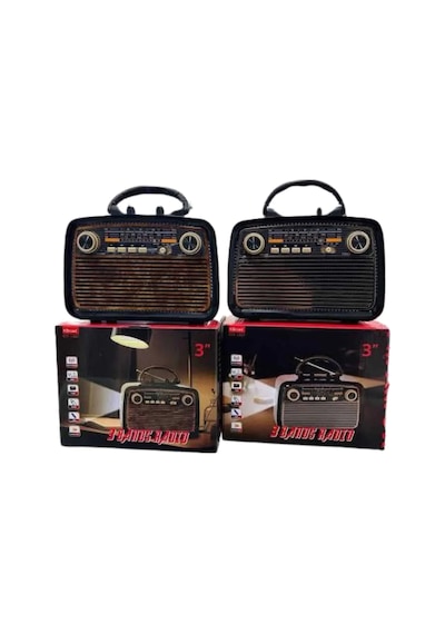 Eskitme Nostalji Tasarımlı Bluetoothlu Nostalji Radyo Ahşap Nostaljik Görünümlü 81367541