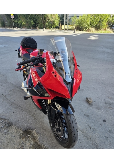 Motocam Qj Srk 25 R Ön Cam 2023-2026 Model 42cm Şeffaf Renkli 4mm