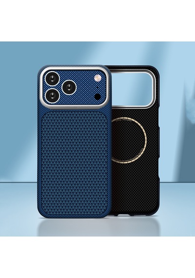 İphone 18 Pro Max Uyumlu Kılıf M-safe Şarj Özellikli Zore Paris Nexel Sert Pc Kapak Lacivert