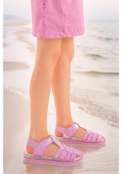 Kiko Kids Kız Çocuk Sandalet Arz 2348 Pembe