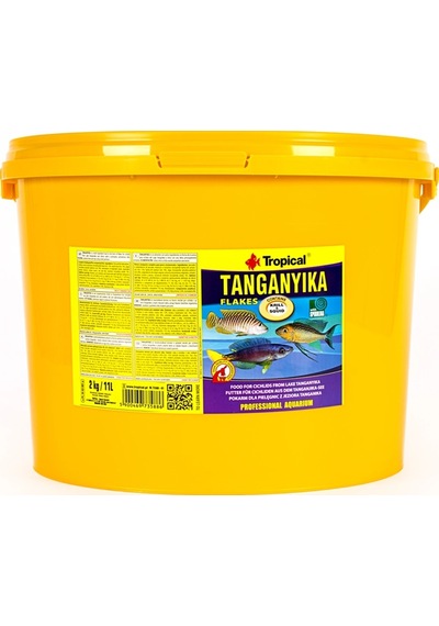 Tropical Tanganyika Flakes 2 Kg / 11 L Kova Yem