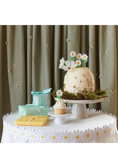 Meri Meri - Daisy Candles - Papatya Mumlar X6