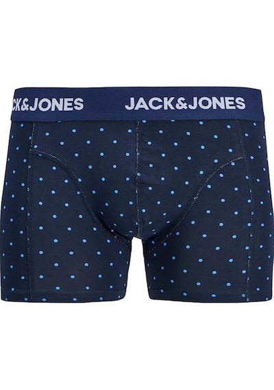 Jack & Jones 12298171 Jacanthony Prınt Trunks 3 Pack Blue Erkek Boxer Mavi
