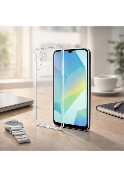 Samsung Uyumlu Galaxy A16 4g 5g İle Kılıf Şeffaf Kamera Korumalı 3d