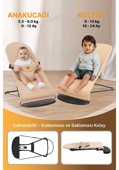 Livenzi Mobibaby Ana Kucağı Cotton Deluxe - Gül Kurusu