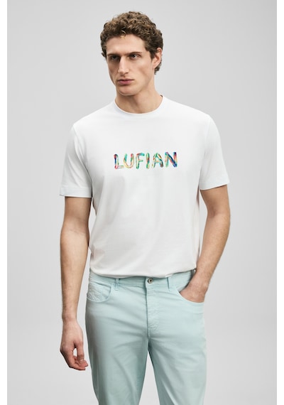 Lufian Surge Modern Grafik Tişört Kırık Beyaz Kırık Beyaz 111020317100510
