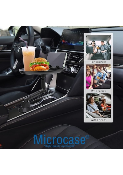 Microcase Araç Içi Yiyecek Içecek Sehpa Ve Telefon Tutucu -Al2997