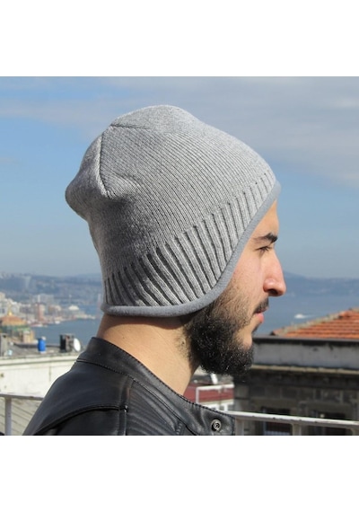 Içi Polarlı Kulaklıklı Erkek Bere Şapka 4 Renk Cp181