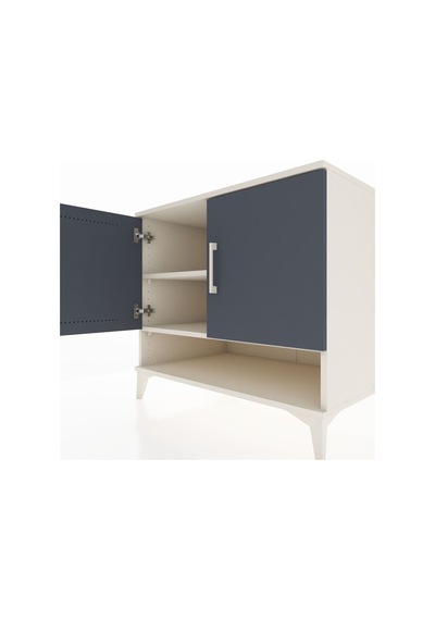 Kronos Şifonyer 2 Raflı 2 Kapaklı 88x59x80 Aytaşı-antrasit Aytaşı