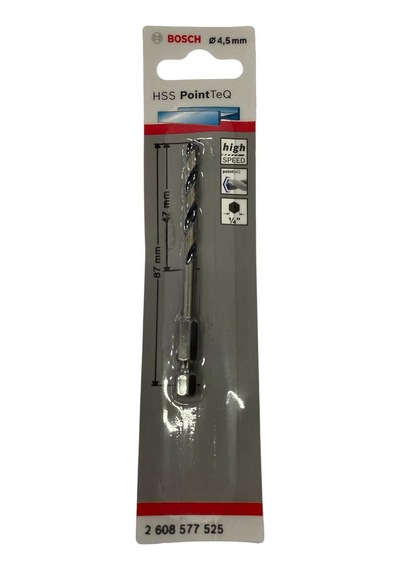 Point Teq Altıgen Şaftlı Hss Matkap Ucu 4,5 Mm - Elwm-581941