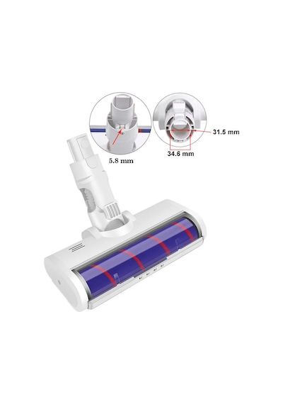 G10 Plus Şarjlı Dik Süpürge İle Uyumlu Turbo Başlık & Yedek Rulo Fırça - Kg0052296 - Kg0060269