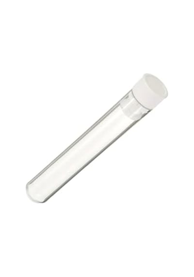 Kapaklı 100 Adet Deney Tüpü - 12x75 Mm Yuvarlak Dibi