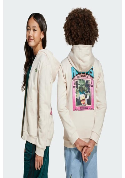 Adidas Unisex Çocuk Beyaz Sweatshirt Gfx Fz Hoodıe Jz9932 Beyaz
