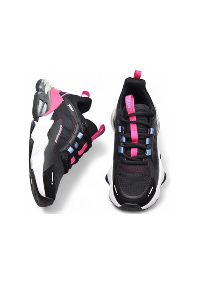 30906 Rahat Ortopedik Taban Günlük Unisex Spor Ayakkabı Balon Taban Siyah