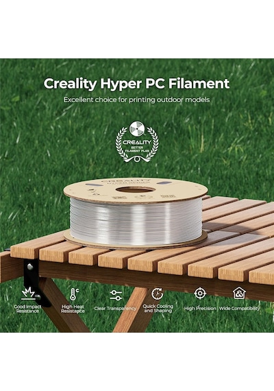 Creality Hyper Pc Şeffaf Filament 1.75mm 1kg
