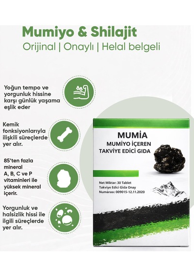 Mumiyo & Shilajit 30 Tablet X 3'lü Paket
