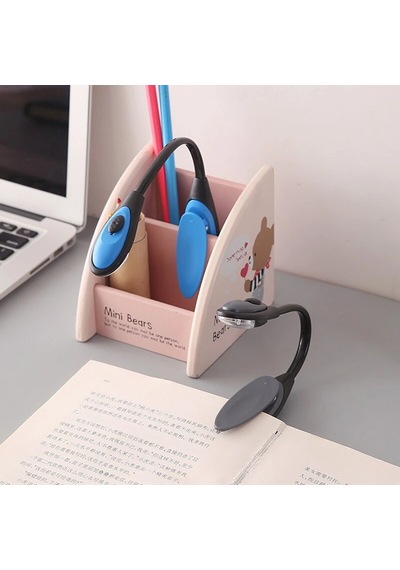 Kitap Okuma Işığı Led Booklight Kıskaçlı Pilli Model Led Işık .