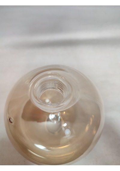 G.9 Ampule Göre,glob Avize Camı.bal Renkte Çapı:10.00 Cm Küre.kendinden Dişli