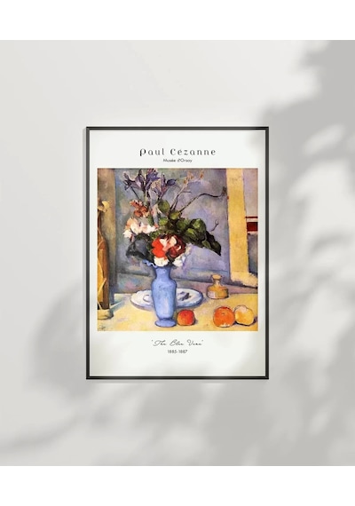 Çerçevesiz Poster Paul Cézanne Mavi Vazo 2