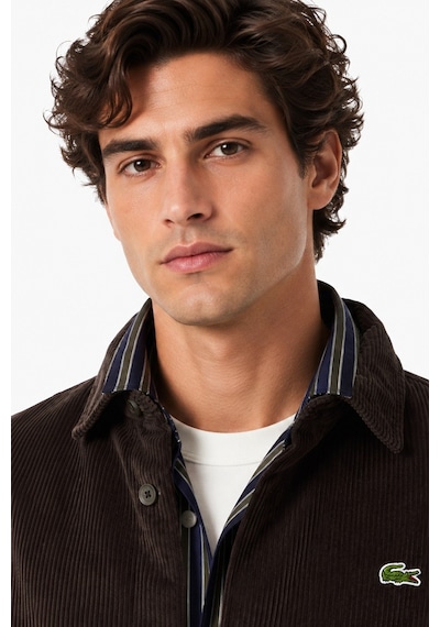 Lacoste Men's Relaxed Fit Button-down Linen Shirt Rahat Kesim Kadife Erkek Dış Gömlek Kahverengi Lacoste Men's Relaxed Fit Button-down Linen Shirt Rahat Kesim Kadife Erkek Dış Gömlek Kahverengi