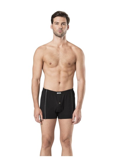 Pierre Cardin Erkek Penye Boxer 2'li L Siyah