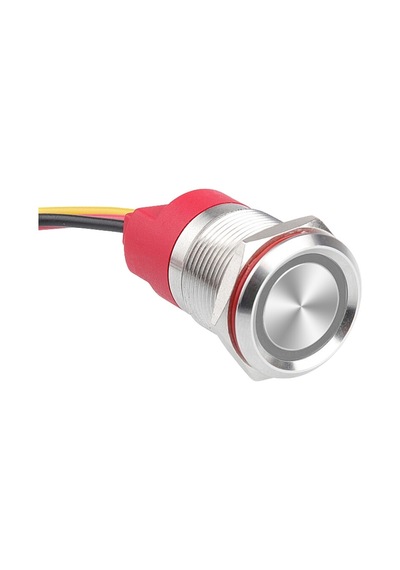 Wd19t-p1-e 19mm Dokunmatik Touch Metal Buton - Beyaz