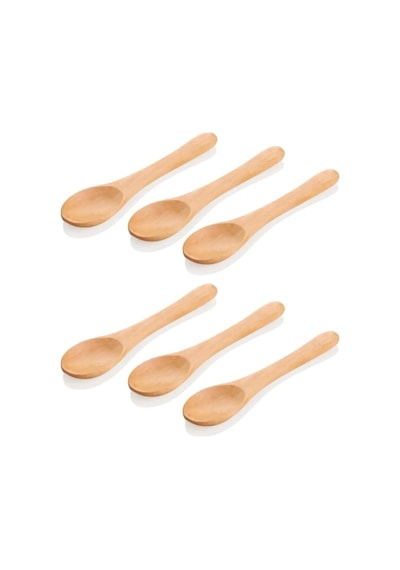 6'li Bambu Ölçü Ve Baharat Kaşığı Seti, Çok Renkli, 13 Cm Diğer