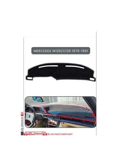 Mercedes W126/c126 1979-1991torpido Koruma Halısı Gri Kenar