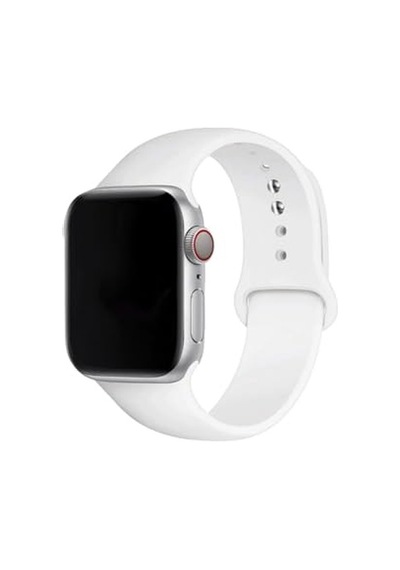 Ayrex Uyumlu 42mm Spor Görünümlü Krd-94 Silikon Kordon Beyaz