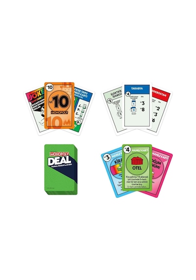 Monopoly Deal Kart Oyunu Hızlı Oynanan Kart Oyunu Aileler Ve Çocuklar İçin Eğlenceli Oyun 8 Yaş Ve Üzeri 2-5 Oyuncu 15 Dakika Seyahat Oyunu Türkçe Versiyon