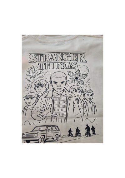 Uğur Bebe %100 Pamuk Stranger Things Baskılı Unisex Çocuk Tişört Ekru Kısa Kollu Bisiklet Yaka Yazlık Ekru Ekru Uğur Bebe %100 Pamuk Stranger Things Baskılı Unisex Çocuk Tişört Ekru Kısa Kollu Bisiklet Yaka Yazlık Ekru Ekru