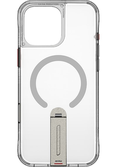 Apple Uyumlu iPhone 16 Pro Max Kılıf Magsafe 360 Dönebilen Standlı Skinarma Helix Kapak Titanyum