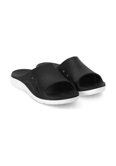 Slazenger Tundra I Erkek Siyah / Beyaz Terlik Siyah - Beyaz