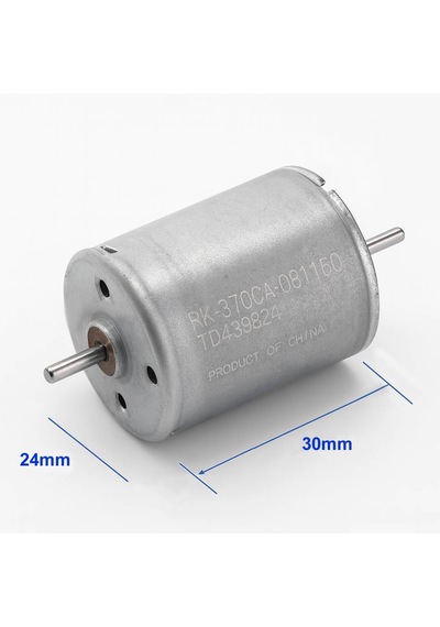 Rk-370ca Dc Motor Dual Çift Milli Dc 24v 3500 Rpm Rc Uçak Rc Bot Oyuncak Araba Dıy