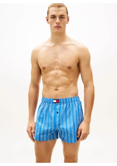 Tommy Hilfiger 3p Woven Boxer Prınt Erkek Pembe Boxer - Um0um03898