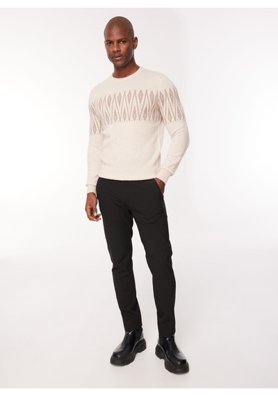 At.p.co Bisiklet Yaka Slim Fit Bej Erkek Kazak A274a24l126/e-