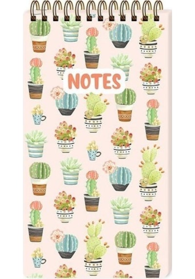 Keskin Color 493070-99 Karton Kapaklı Spiralli To Do List Cactus