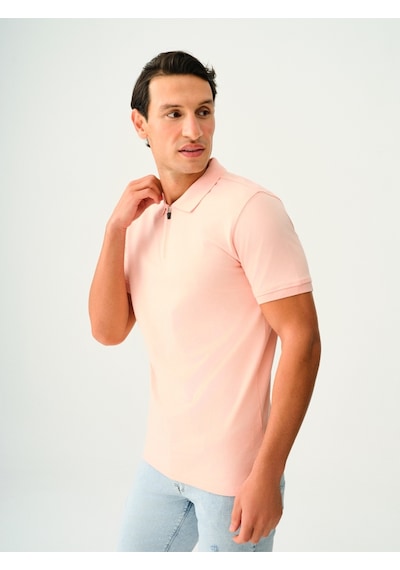 Regular Fit Erkek Polo K.kol Somon