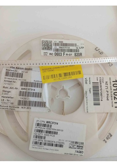 Rc0603fr-07820r 820r 603 Yageo Smd Direnç 700 Adet