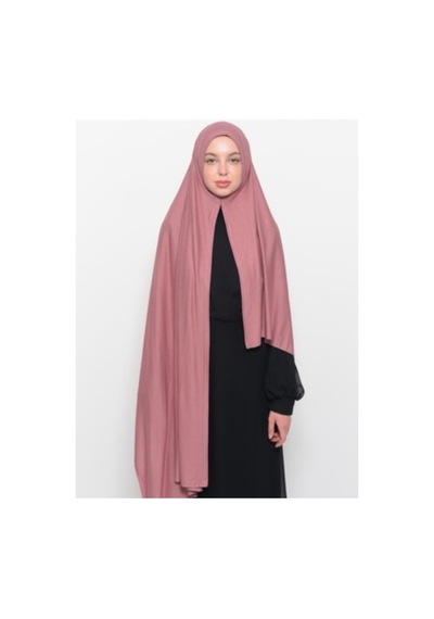 Ardün Hijab Hazır Pratik Geçirmeli Lüks Penye Şal Pembe - 691663714 Pembe