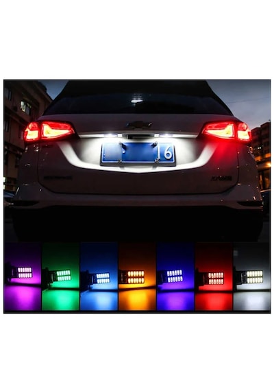 2 Adet T10 Led Park Plaka Tavan Ampulü 24 Ledli Turuncu Sadece 12 Volt Araçlar