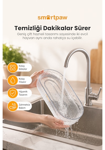 Smartpaw Aqua Lite Otomatik Kedi Su Pınarı Distribütör Garantili