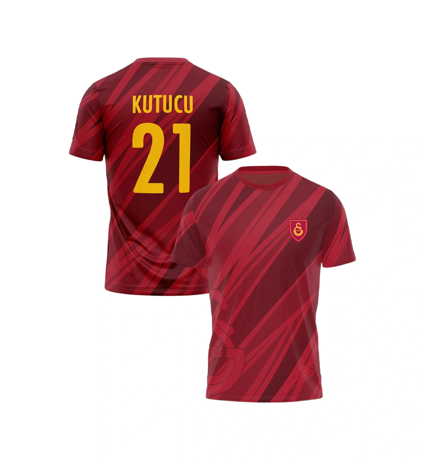 Gsstore Galatasaray Çocuk Ahmed Kutucu Design Fc T-shirt C251273 KIrmızı